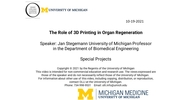 The Futurescape of Medicine: The Role of 3D Printing in Organ Regeneration