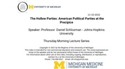 The Hollow Parties: American Political Parties at the Precipice