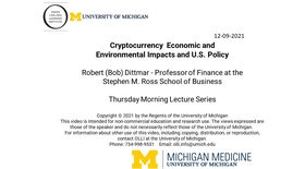 Cryptocurrency:  Economic and Environmental Impacts and U.S. Policy