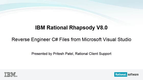 Reverse Engineer C Files From Microsoft Visual Studio Ibm Mediacenter