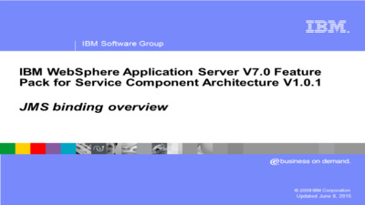 JMS binding overview - IBM MediaCenter