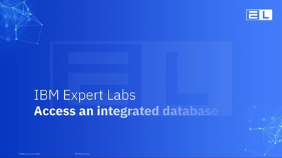 Lab 3: Access an integrated database - IBM Mediacenter