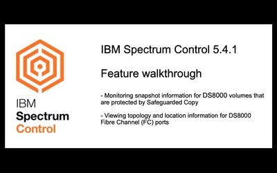 New features and enhancements available in IBM Spectrum Control 5.4.1 ...