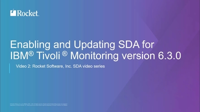 Enabling and Updating SDA for IBM Tivoli Monitoring Version 6.3.0 - IBM ...