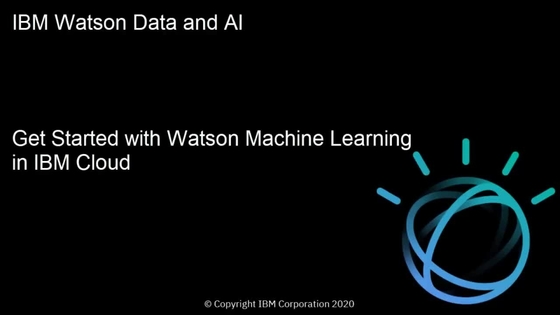 Ibm watson hot sale machine learning