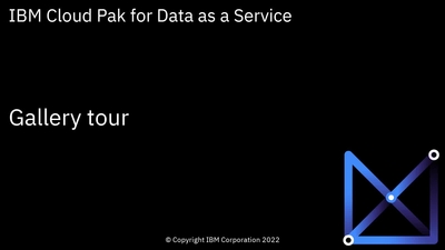 Tour the gallery: Cloud Pak for Data as a Service - IBM Mediacenter