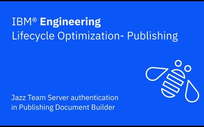 Jazz Team Server authentication in Publishing Document Builder - IBM ...