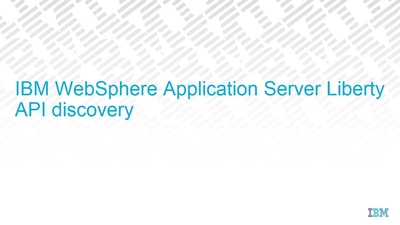 API discovery - IBM MediaCenter
