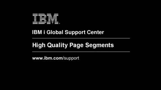 Creating High Quality Signature Page Segments - IBM Mediacenter