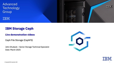 Ceph File Storage Demo - IBM Mediacenter