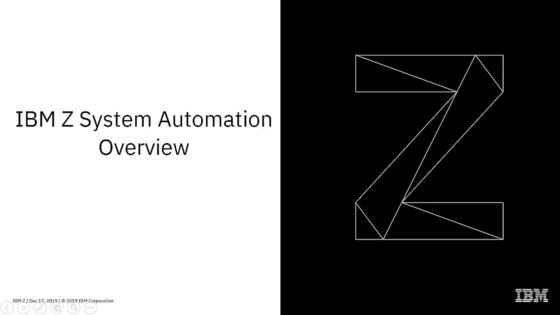 IBM Z System Automation Overview - IBM Mediacenter