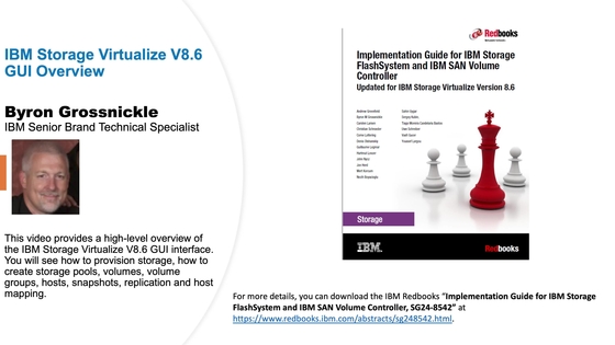 IBM Storage Virtualize 8.6 GUI, including Volume Group