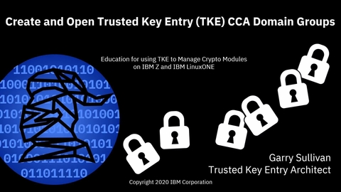 Creating and opening CCA Domain Groups