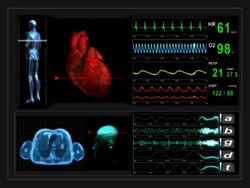 Medical Scanner Monitor Display Stock Footage