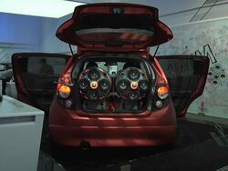 2012 Chevrolet Sonic Boom concept car montage Stock Footage