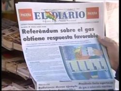 Bolivians vote to export natural gas News Clip