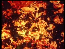 Red volcanic lava or molten steel effects Stock Footage