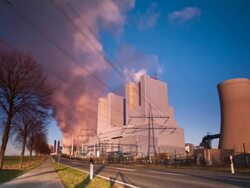DOLLY TIME LAPSE: Power Station Stock Footage