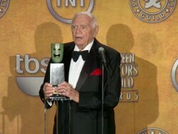 SPEECH: Ernest Borgnine at the 17th Annual Screen Actors Guild Awards - Press Room at Los Angeles CA. (Footage by WireImage Video/GettyImages) Stock Footage