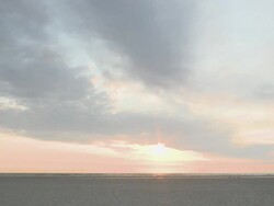 WS View of  beach / St. Peter-Ording, Schleswig Holstein, Germany  Stock Footage
