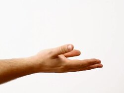 Couple in love holding hands - copy space, HD, NTSC Stock Footage