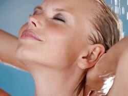 Get close to fresh beauty care Stock Footage