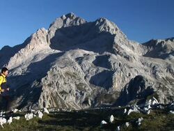 HD: Hiking In The Mountains Stock Footage