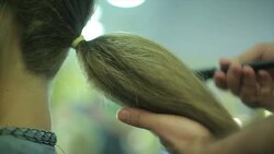 combing hair Stock Footage