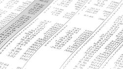 Analyzing financial data Stock Footage