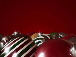 Loopable Christmas Ornaments Stock Footage