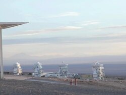 WS View of alma osf radio telescope / San Pedro di Attacama, Attacama, Chile Stock Footage