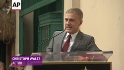 Academy Award-winning actor Christoph Waltz was honored with a star on the Hollywood Walk of Fame, joined by Samuel L. Jackson and Quentin Tarantino. (Dec. 2) News Clip