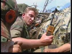 YUGOSLAVIA: KOSOVO: KLA WATCH AS NATO BOMBS SERB POSITIONS News Clip