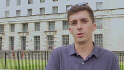 E-scooter protesters gather outside Downing Street News Clip