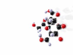 Sucrose molecule table sugar Stock Footage