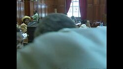 Kenyan electoral commission announcing results News Clip