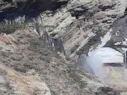 waterfall landscape vertical Stock Footage