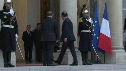 CLEAN : Kurd leader Barzani visits France News Clip