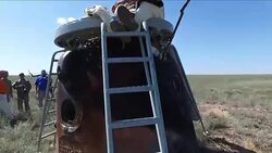 Soyuz TMA-19M Capsule After Landing News Clip