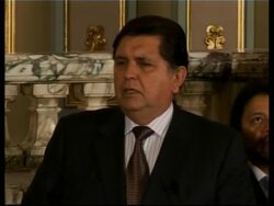 Peru's president meets pres of Brazilian state oil company News Clip