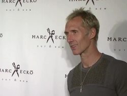 Markus Klinko at the Marc Ecko Cut & Sew Fall Campaign Launch With Digital Muse Lindsay Lohan Stock Footage