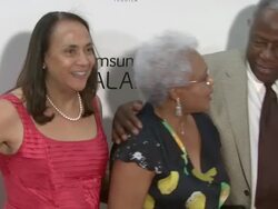 Hank Aaron at 'The Butler' New York Premiere in New York, NY, on 8/5/13. (Getty Images Entertainment Video) Stock Footage