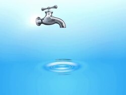 Dropled world in clean water. Stock Footage