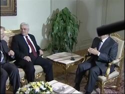 President Mubarak meets Palestinian President Abbas News Clip