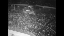 Hockey Match Between Chicago Blackhawks and Detroit Redwings Stock Footage