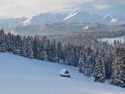 Winter mountains landscape Stock Footage