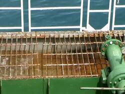 Bunkering pipe Stock Footage