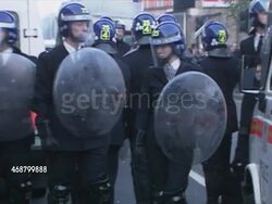 Riot Police At Anti-Poll Tax Protests News Clip