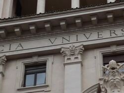 ATMOSPHERE - Pontifical Gregorian University on June 06, 2013 in Rome, Italy. (Footage by Giulio Origlia/Getty Images) Stock Footage