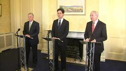 Peter Robinson & Martin McGuiness Closing Up Presser News Clip